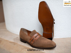 Giày lười nam da lộn thủ công Penny Loafer LF2111 008