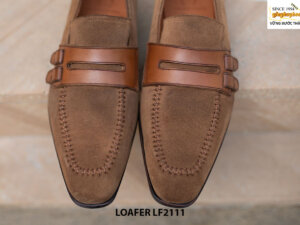 Giày lười nam da lộn thủ công Penny Loafer LF2111 004