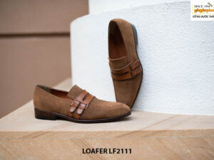 Giày lười nam da lộn thủ công Penny Loafer LF2111 003