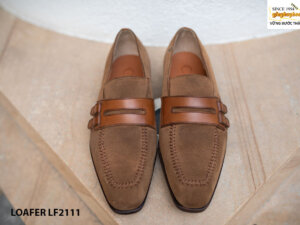 Giày lười nam da lộn thủ công Penny Loafer LF2111 002
