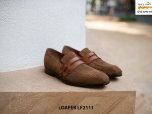Giày lười nam da lộn thủ công Penny Loafer LF2111 001