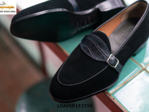 Giày lười nam da lộn Penny Loafer LF2114 004