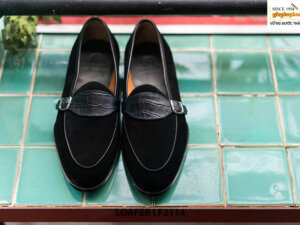 Giày lười nam da lộn Penny Loafer LF2114 001