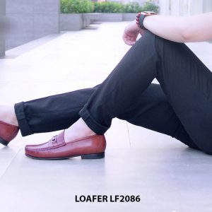 Giày lười da nam khoá horesit Loafer LF2085 004