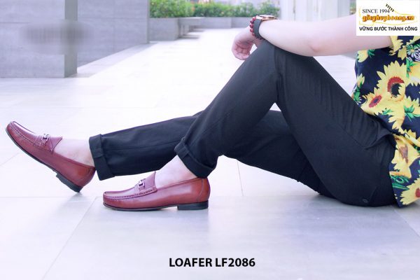 Giày lười da nam khoá horesit Loafer LF2085 004