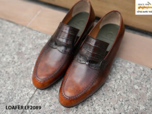 Giày lười nam da đế khâu Loafer LF2089 006