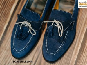 Giày lười nam có chuông da lộn Tassel Loafer LF2094 004