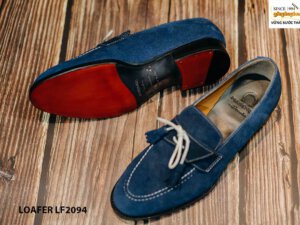 Giày lười nam có chuông da lộn Tassel Loafer LF2094 002