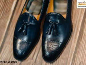 Giày lười nam đục lỗ mũi có chuông Tassel Loafer LF2096 002