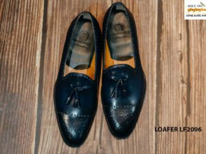 Giày lười nam đục lỗ mũi có chuông Tassel Loafer LF2096 001