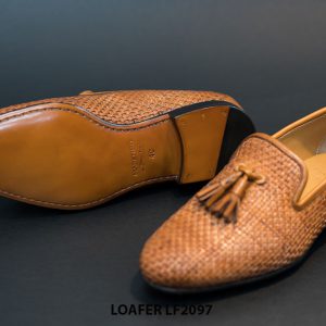 Giày lười nam da đan xen Tassel Loafer LF2097 003