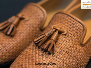 Giày lười nam da đan xen Tassel Loafer LF2097 002