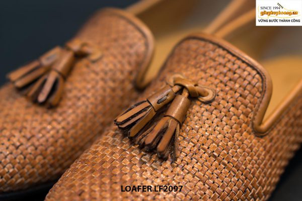 Giày lười nam da đan xen Tassel Loafer LF2097 002
