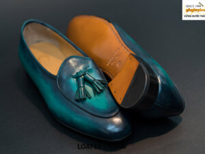 Giày lười nam da bò thủ công Tassel Loafer LF2098 009