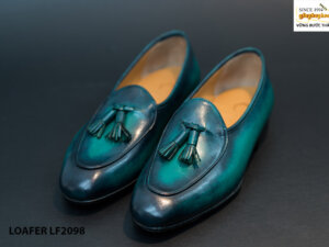 Giày lười nam da bò thủ công Tassel Loafer LF2098 008
