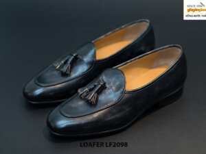 Giày lười nam da bò thủ công Tassel Loafer LF2098 006