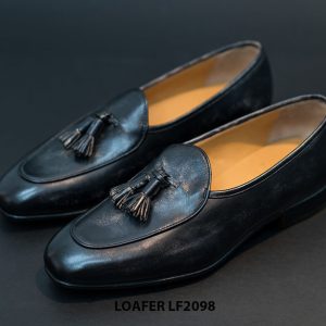Giày lười nam da bò thủ công Tassel Loafer LF2098 006