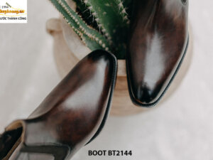 Giày da nam cổ cao hàng hiệu Chelsea Boot BT2144 003
