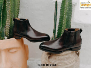 Giày da nam cổ cao hàng hiệu Chelsea Boot BT2144 001