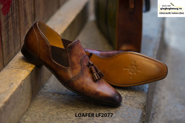Giày lười nam cao cấp thủ công tassel Loafer LF2077 003