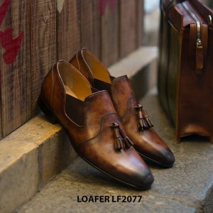 Giày lười nam cao cấp thủ công tassel Loafer LF2077 002