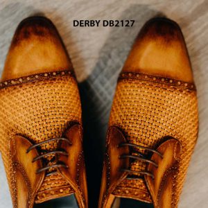 Giày tây nam da đan xen cao cấp Derby DB2127 005