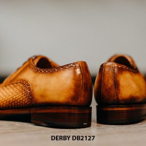 Giày tây nam da đan xen cao cấp Derby DB2127 004