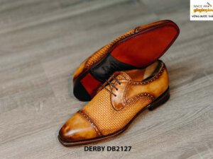 Giày tây nam da đan xen cao cấp Derby DB2127 003
