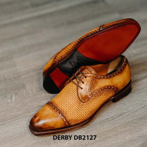 Giày tây nam da đan xen cao cấp Derby DB2127 003