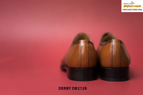 Giày da nam mũi tròn ôm chân Derby DB2128 008