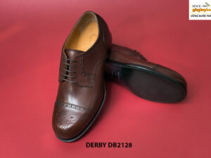Giày da nam mũi tròn ôm chân Derby DB2128 004