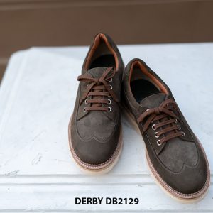 Giày da nam da lộn chống nhăn Derby DB2129 006