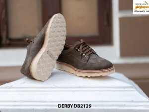 Giày da nam da lộn chống nhăn Derby DB2129 004