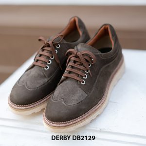 Giày da nam da lộn chống nhăn Derby DB2129 001