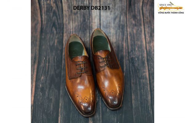 Giày da nam cao cấp chính hãng Derby DB2131 001