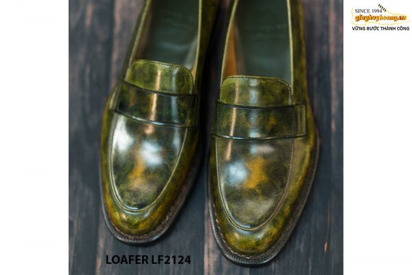Giày lười nam đánh màu thủ công Penny Loafer LF2124 002