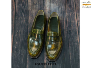 Giày lười nam đánh màu thủ công Penny Loafer LF2124 001