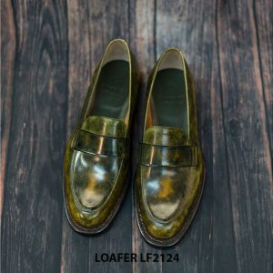 Giày lười nam đánh màu thủ công Penny Loafer LF2124 001