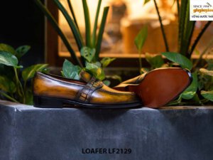 Giày da nam đánh màu Patina Penny Loafer LF2129 004