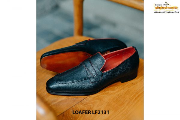 Giày lười nam cao cấp da hột Penny Loafer LF2131 003