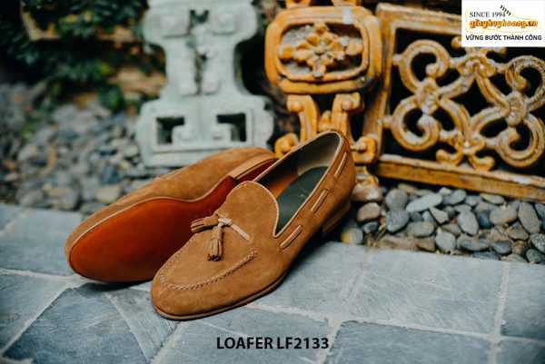Giày lười nam da lộn chuông cá tính Loafer LF2133 003