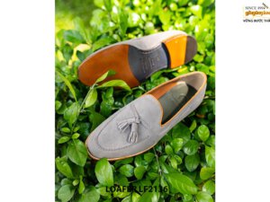 Giày lười có chuông nam da lộn Tassel Loafer LF2137 004