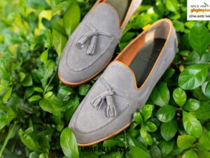 Giày lười có chuông nam da lộn Tassel Loafer LF2137 003