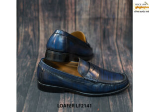 Giày lười nam Patina xanh dương Penny Loafer LF2141 004