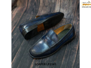 Giày lười nam Patina xanh dương Penny Loafer LF2141 002