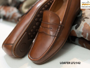 Giày lười nam đế xuồng cao su Penny Loafer LF2142 005