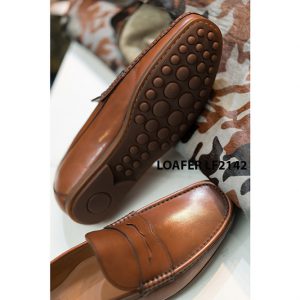 Giày lười nam đế xuồng cao su Penny Loafer LF2142 003