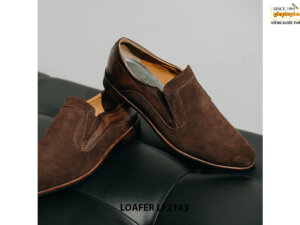 Giày lười nam da lộn màu nâu Penny Loafer LF2143 003