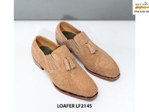 Giày lười nam da lộn đặc biệt Penny Loafer LF2145 001