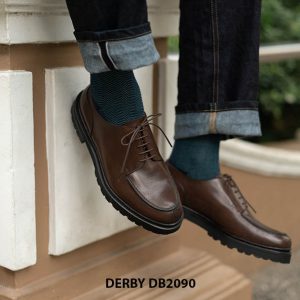 Giày da nam buộc dây đế cao su Derby DB2090 001